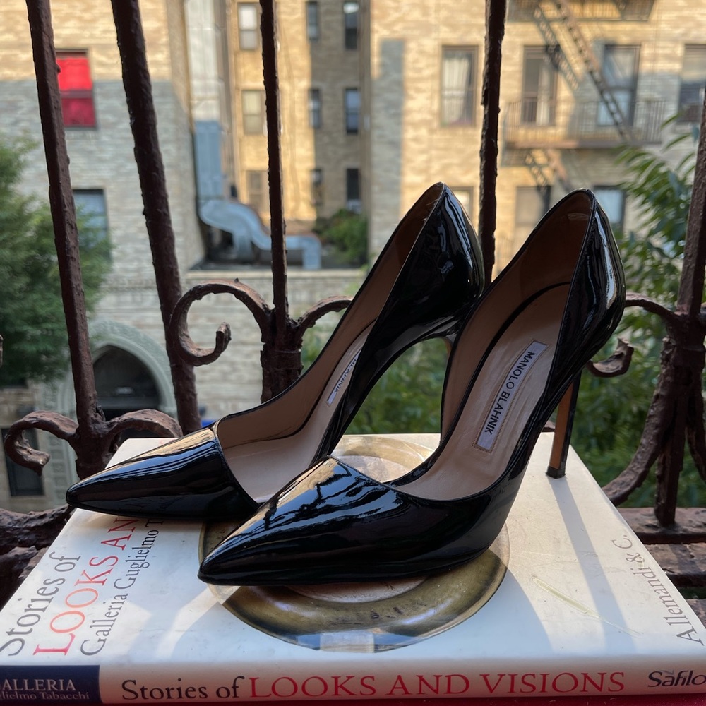 Manolo Blahnik d’Orsay Black Stilettos